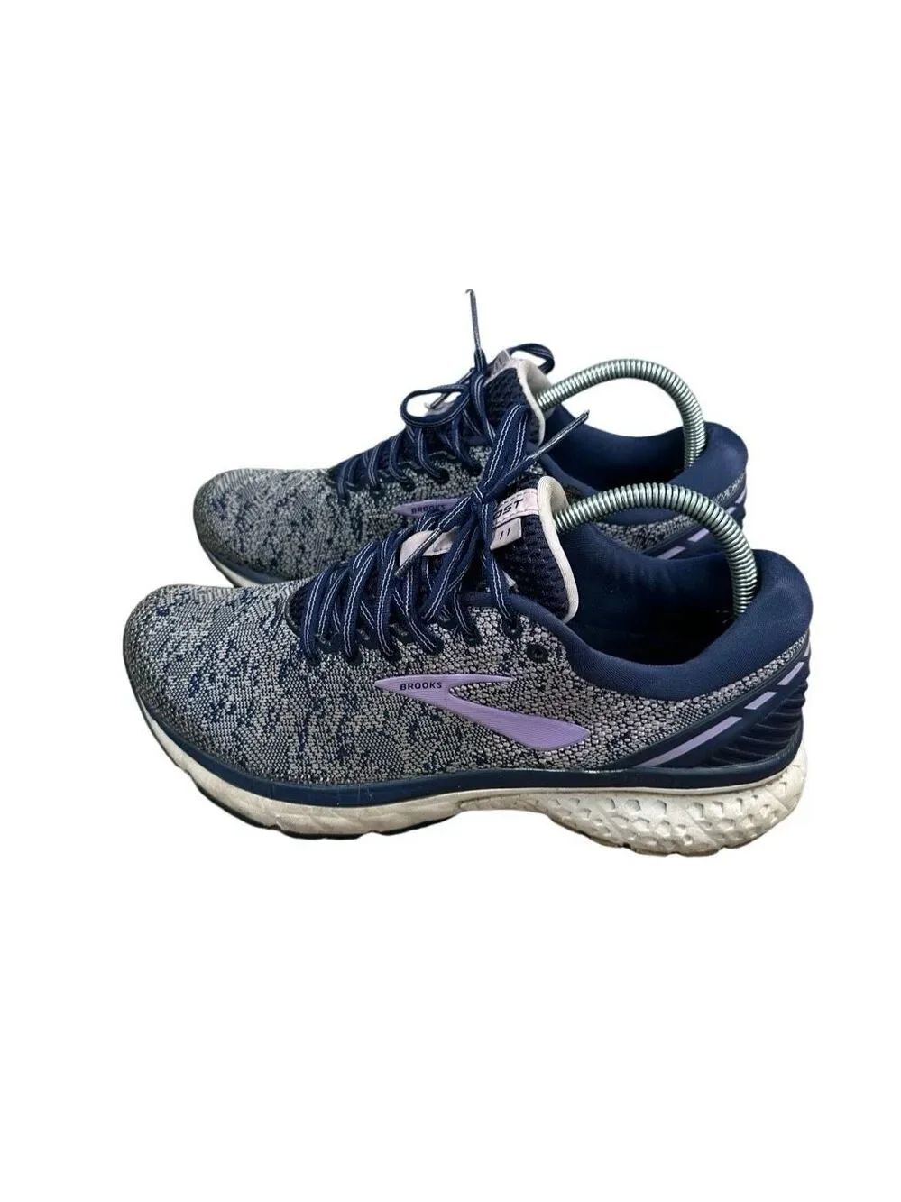 Brooks Women's Ghost 11 Running Shoes Athletic Sneakers Blue/Purple Size 10